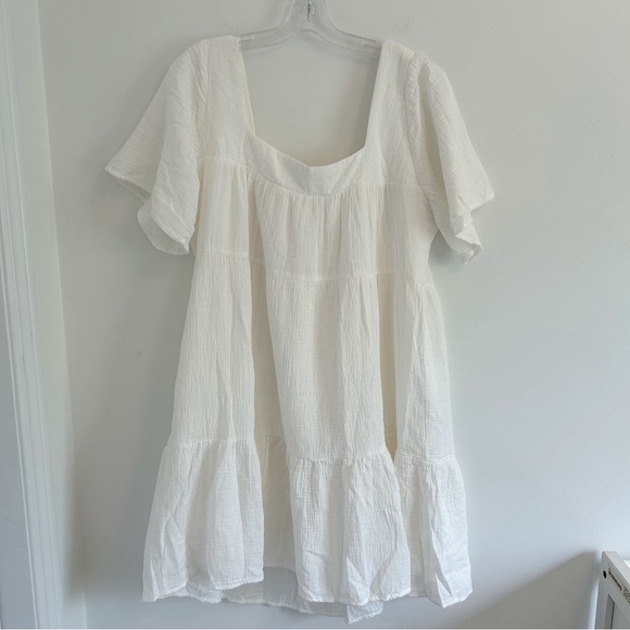 (SOLD) RAILS Valentina Tiered Dress Gauzy Cotton White Size XL - Picture 8 of 15